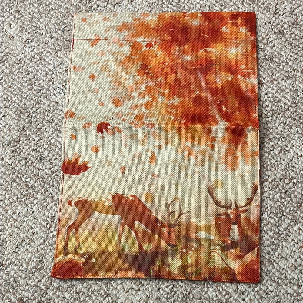 *Autumn Deer Yard Flag